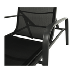 Scaun de gradina ATREO, negru / gri