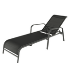 Scaun de gradina ATREO, negru / gri
