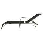 Scaun de gradina ATREO, negru / gri