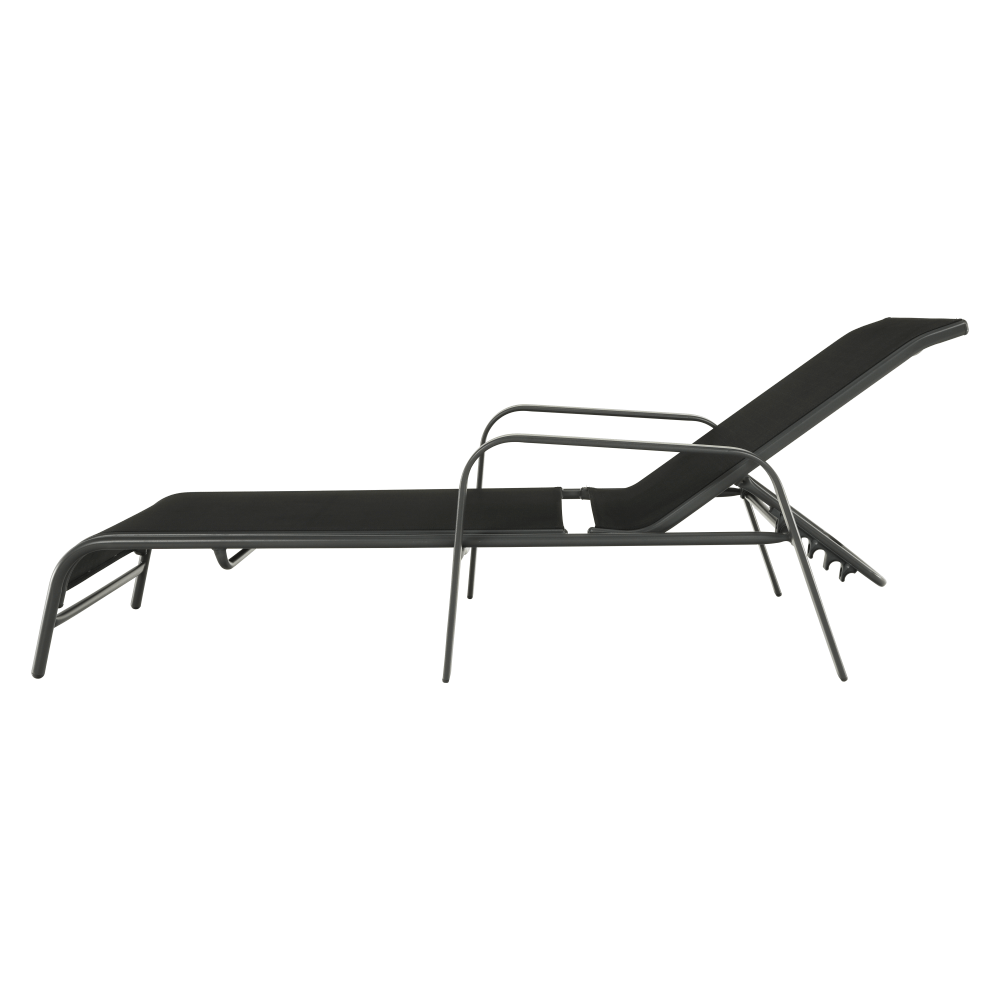 Scaun de gradina ATREO, negru / gri
