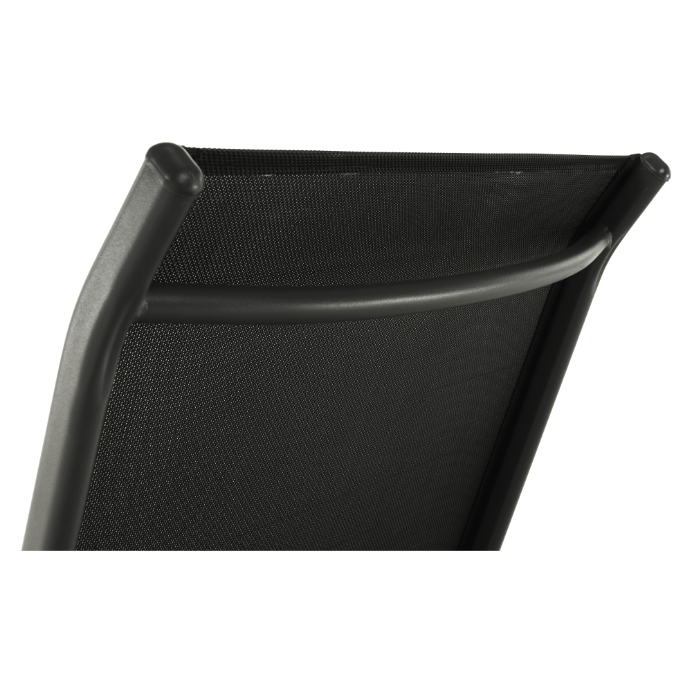 Scaun de gradina ATREO, negru / gri