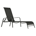 Scaun de gradina ATREO, negru / gri