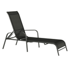 Scaun de gradina ATREO, negru / gri