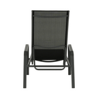 Scaun de gradina ATREO, negru / gri