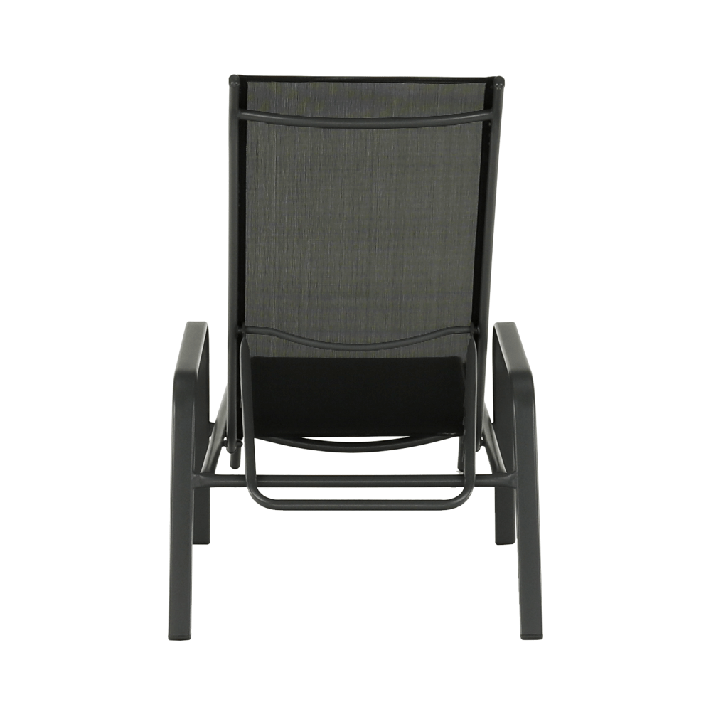 Scaun de gradina ATREO, negru / gri