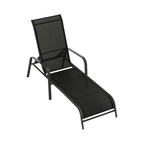 Scaun de gradina ATREO, negru / gri
