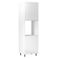 Dulap pentru alimente AURORA D60P, alb/alb luciu extra ridicat, dreapta