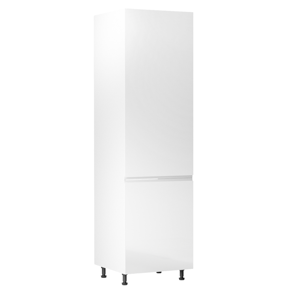 Dulap pentru alimente AURORA D60R, alb/alb luciu extra ridicat, de dreapta