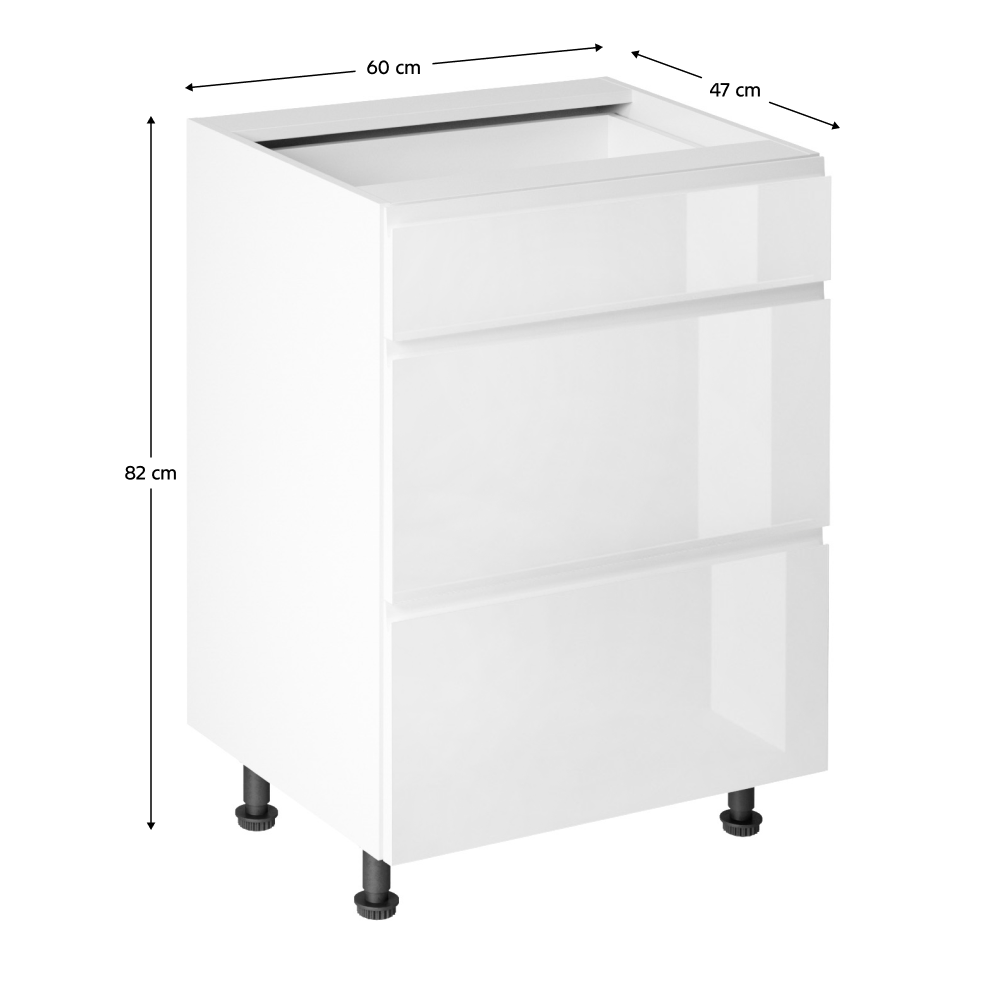 Dulap bucatarie modular AURORA D60S4, vedere 3