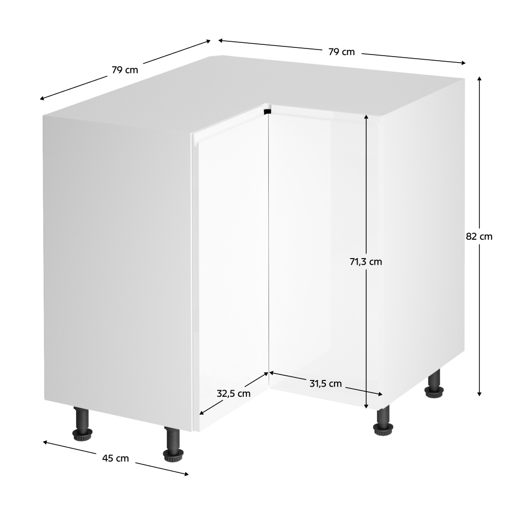Dulap bucatarie modular AURORA D90N, vedere 3