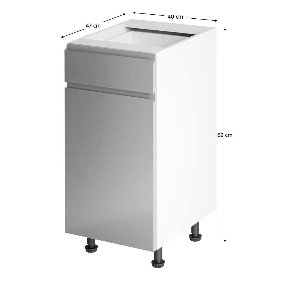 Dulap bucatarie modular AURORA D40S1, vedere 3