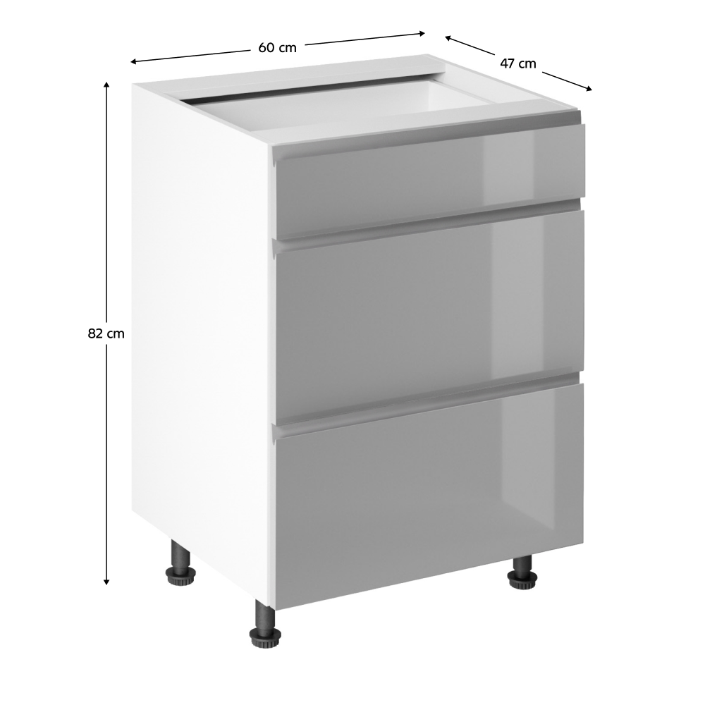 Dulap bucatarie modular AURORA D60S3, vedere 3