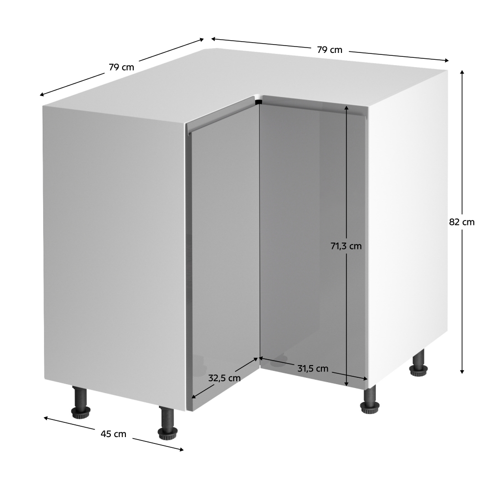 Dulap bucatarie modular AURORA D90N, vedere 3