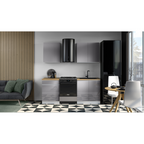 Dulap pentru aparate electrocasnice, alb/gri extra lucios, AURORA D60ZK