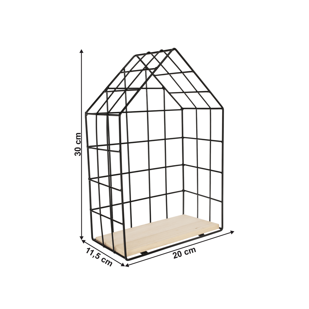 Raft AZURI, natural / negru