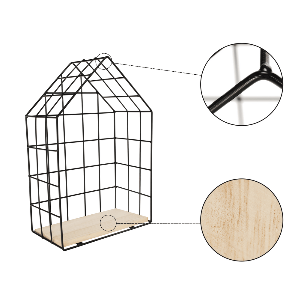 Raft AZURI, natural / negru