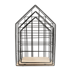 Raft AZURI, natural / negru