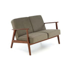 Canapea MILANO, verde olive / nuc inchis