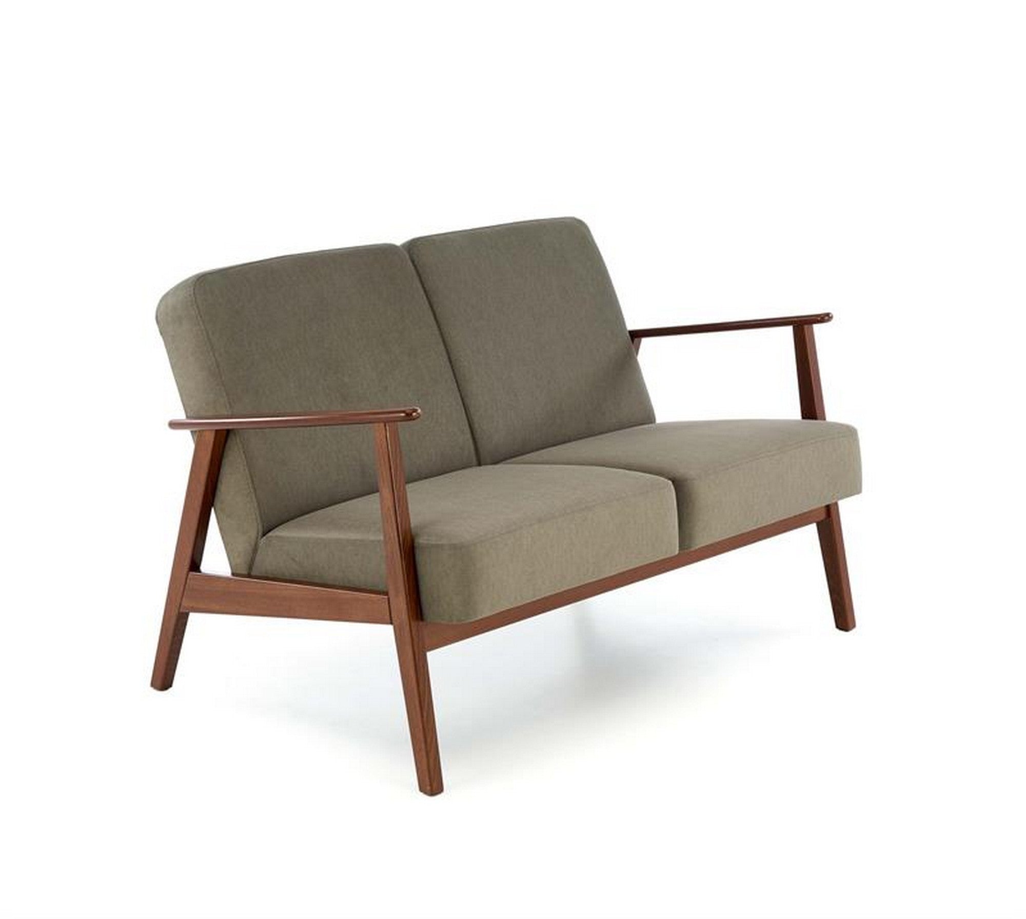 Canapea MILANO, verde olive / nuc inchis