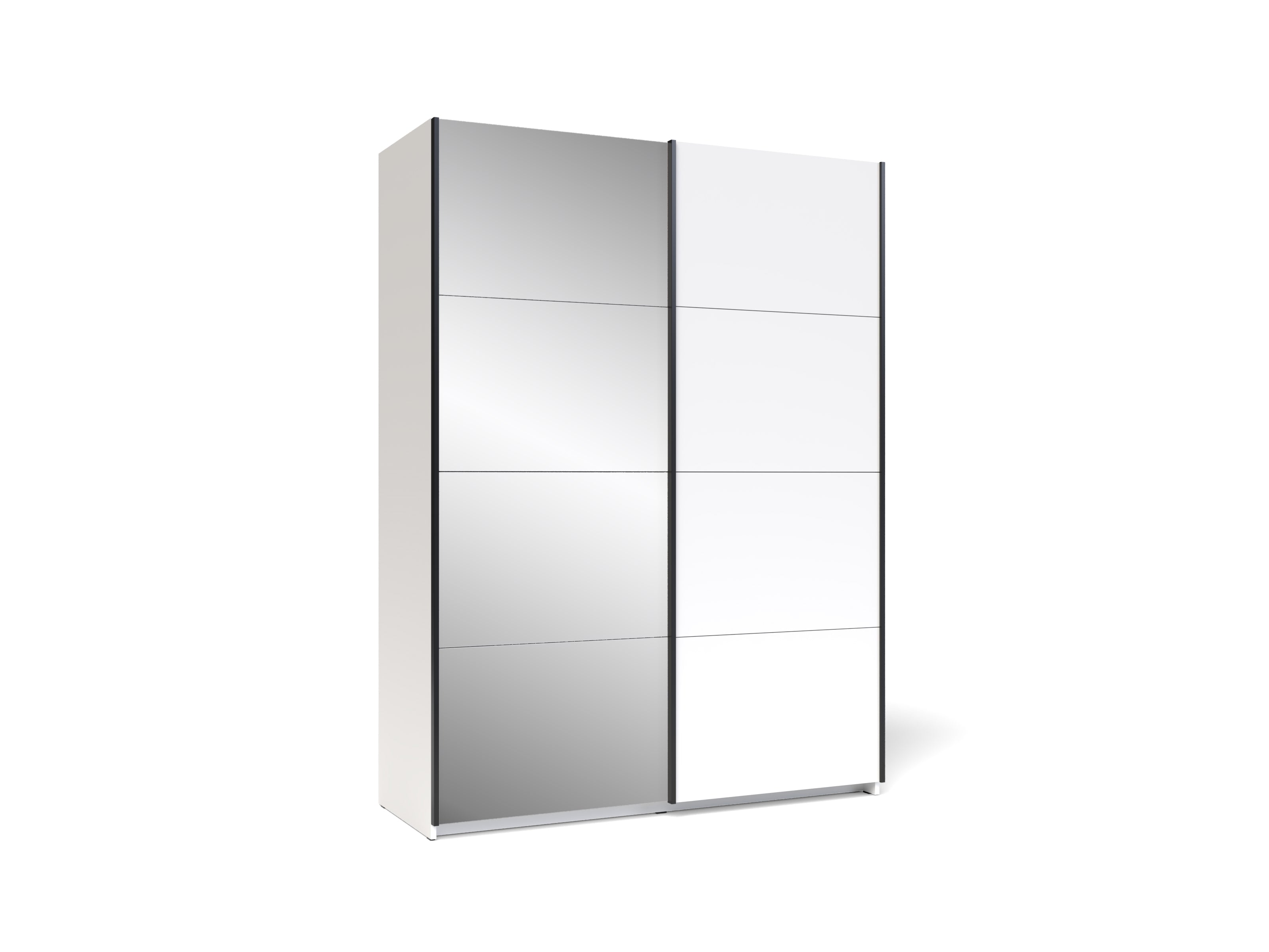 Dulap SMART Zegna ST150 2D (ALB/PLATINUM), vedere 3