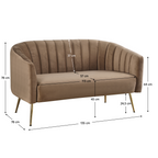 Canapea de design cu 2 locuri, BAGY