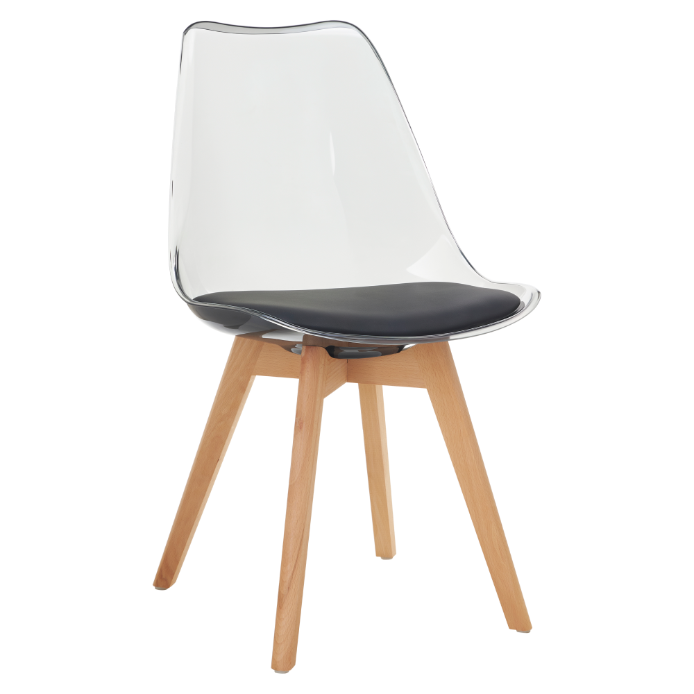 Scaun BALI, negru / fag