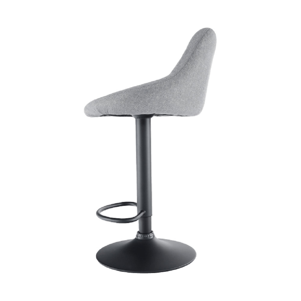 Scaun de bar TERKAN, gri / negru