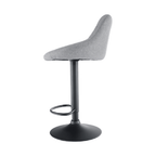 Scaun de bar TERKAN, gri / negru