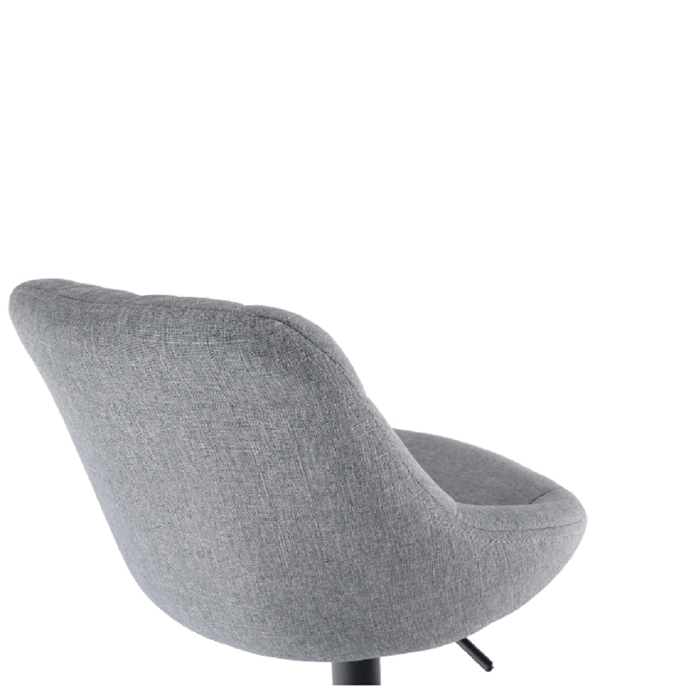 Scaun de bar TERKAN, gri / negru