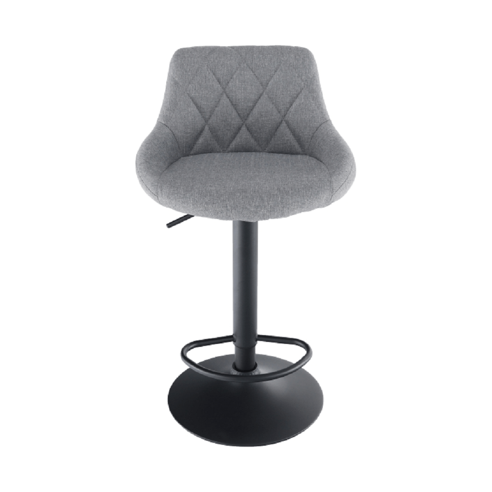 Scaun de bar TERKAN, gri / negru