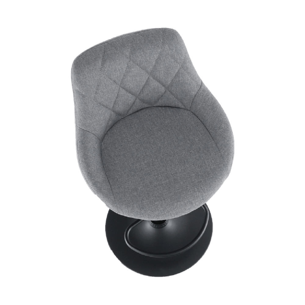 Scaun de bar TERKAN, gri / negru