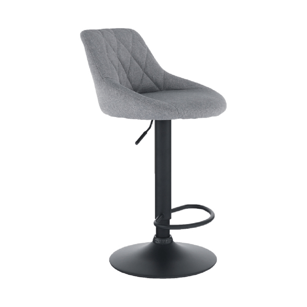 Scaun de bar TERKAN, gri / negru