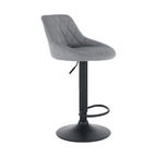 Scaun de bar TERKAN, gri / negru