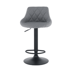 Scaun de bar TERKAN, gri / negru