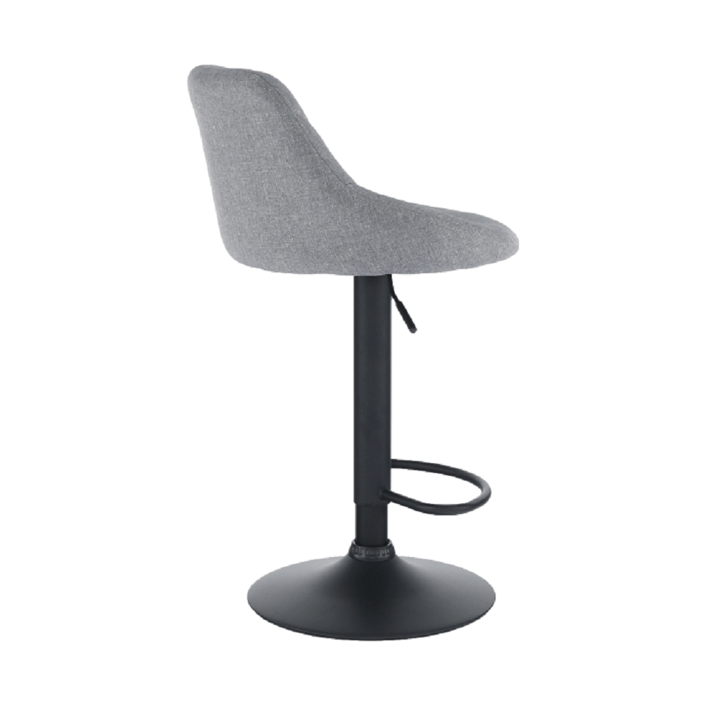 Scaun de bar TERKAN, gri / negru