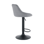Scaun de bar TERKAN, gri / negru