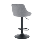 Scaun de bar TERKAN, gri / negru