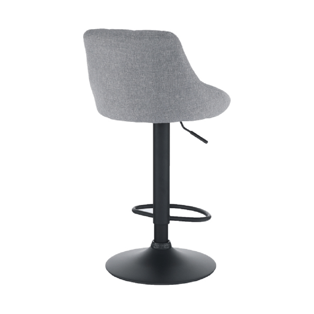 Scaun de bar TERKAN, gri / negru