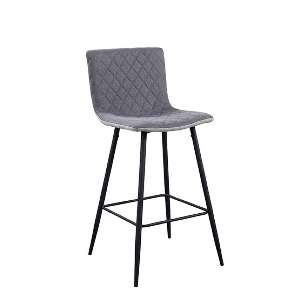 Scaun bar TORANA, gri deschis/gri/negru