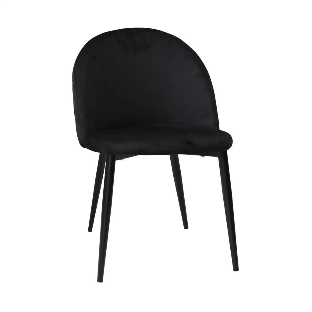 Scaun tapitat picioare metalice Belisa, vedere 6