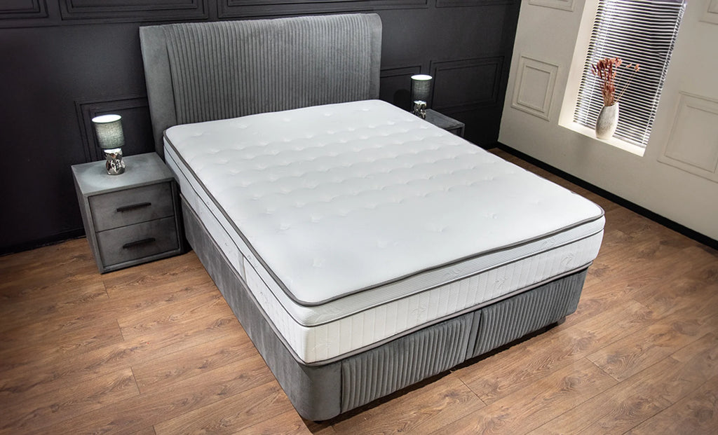 Set pat tapitat Saltea Bella Grey, vedere 12