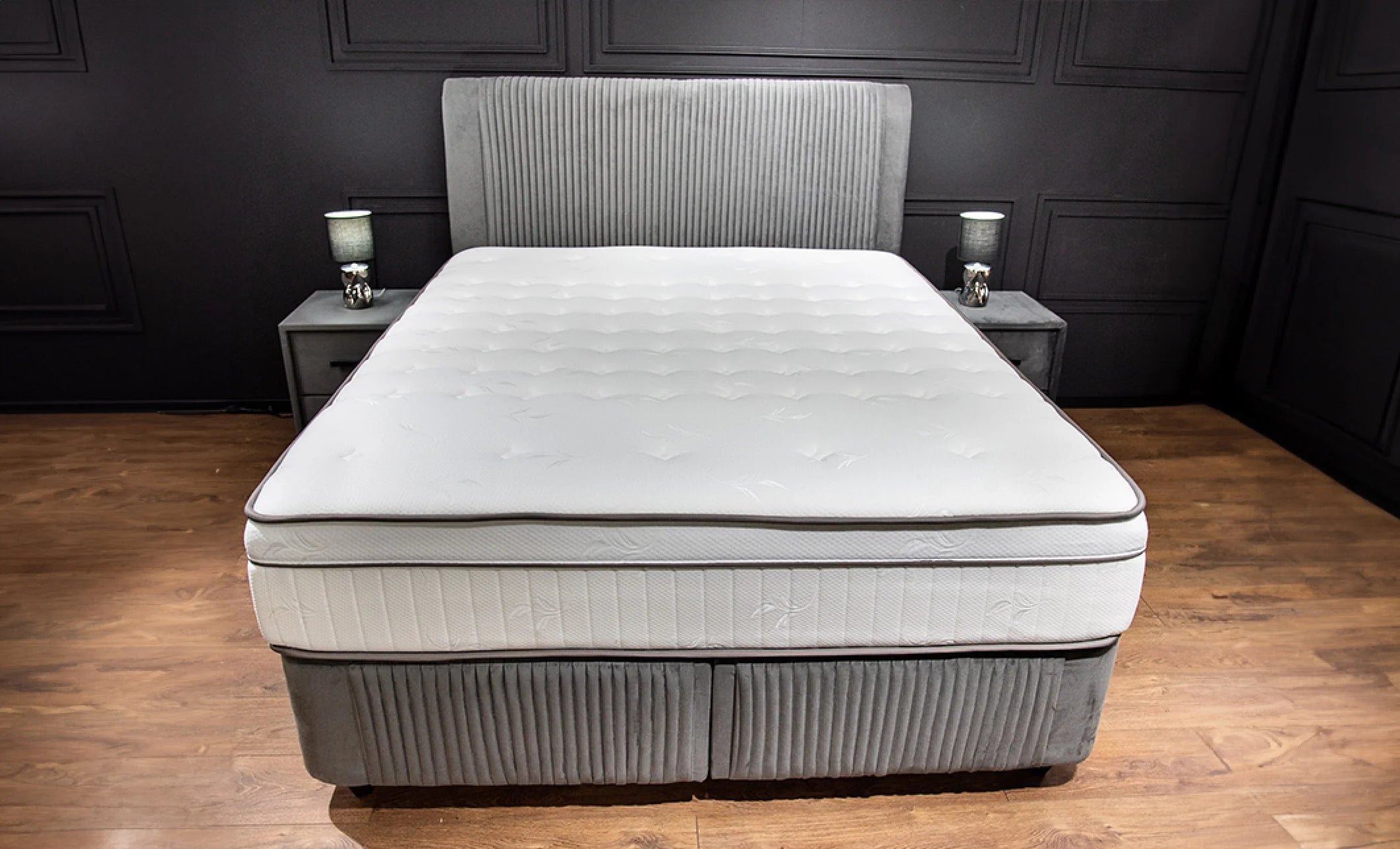 Set pat tapitat Saltea Bella Grey, vedere 13