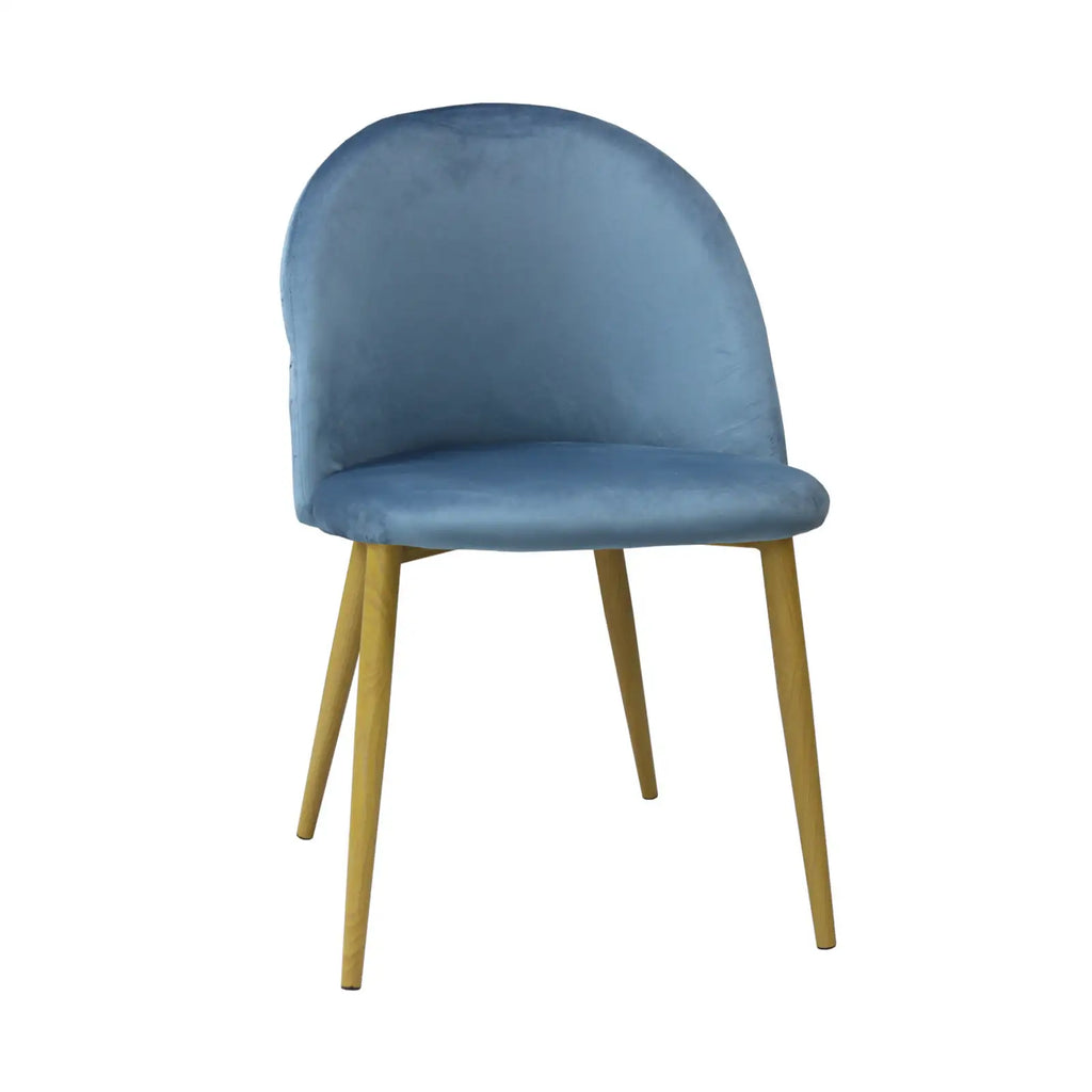 Scaun tapitat picioare metalice Belisa, vedere 4