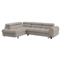 Set canapea de colt BERON ROH, bej Taupe, pe stanga