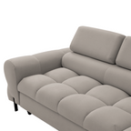 Set de canapea de colt, bej Taupe, pe dreapta, BERON ROH