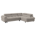 Set de canapea de colt BERON ROH, bej Taupe, pe dreapta