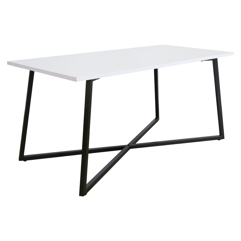 Masuta de cafea BERTEL, alba/neagra