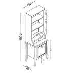 Bibliotecă Ruby – schiță cu dimensiuni
