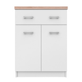 Comoda 2D1S/60 TOPTY TIP 41, alba/stejar Sonoma