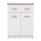 Comoda 2D1S/60 TOPTY TIP 41, alba/stejar Sonoma